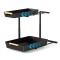 Organizator pentru bucatarie/baie, cu 2 rafturi retractabile, inaltime ajustabila, depozitare condimente/cafea, dimensiuni 39.5 (L) x 30 (l) x 41.5 (H