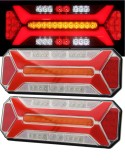 Cumpara ieftin Set lampi Stop LED spate - (stanga + dreapta), multifunctional, 5 functii, pentru camion si remorca, semnalizare dinamica, stop, marsarier, ceata, IP6