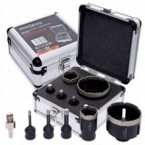 Set carote diamantate piatra gresie faianta beton 6-68mm M14 6piese (KD11226)