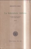 La letteratura italiana, vol. 4 La letteratura contemporanea / Benedetto Croce 620p