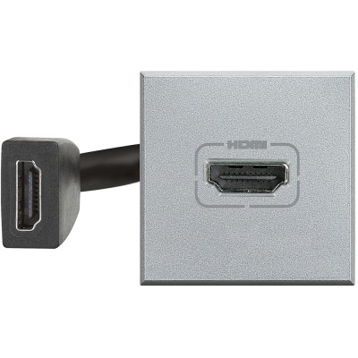Priza conector HDMI Axolute Bticino 2M aluminiu HC4284 foto