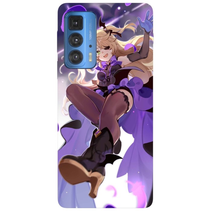 Husa compatibila cu Motorola Edge 20 Lite model Fischl Genshin Impact, Silicon, TPU, Viceversa