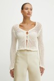 Fracomina cardigan femei, culoarea bej, light, FJ25ST8003K410O7