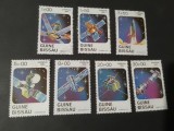 Seria Completă Guineea-Bissau 1983 - Cosmos, Cosmonautică, Naveta Spațială Space Shuttle, Sateliți Orbitale, Joncțiune Spațială, 7v - Ștampilate -A333