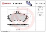 Set placute frana fata BREMBO P50055