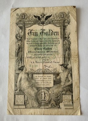 Austria - 1 Gulden 1866 foto