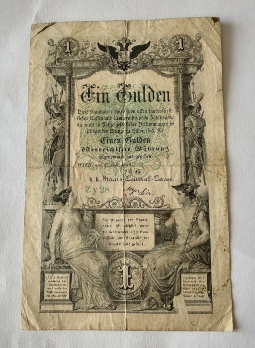 Austria - 1 Gulden 1866