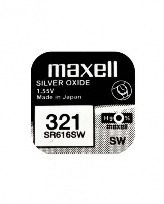 Baterie ceas Maxell SR616SW V321 SR65 1.55V oxid de argint 1buc foto