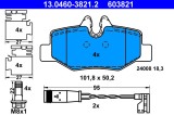 Set Placute Frana ATE 13.0460-3821.2 Frana Disc Mercedes-Benz Viano Vito