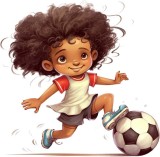 Cumpara ieftin Sticker decorativ, Fotbalist, 61 cm, 10122ST-2, Oem