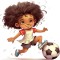 Sticker decorativ, Fotbalist, 61 cm, 10122ST-2