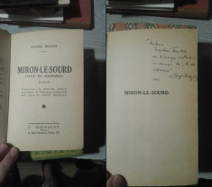 Miron-Le-Sourd &amp;amp;#8211; Eugen Relgis, 1939, priceps, autograf autor foto