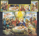 Vanuatu 1982 - Crăciun - Scene ale Nașterii Domnului, Serie +, Bloc, MNH