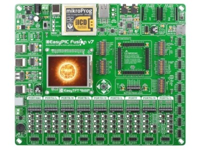 Kit de dezvoltare Microchip PIC cu Ethernet foto