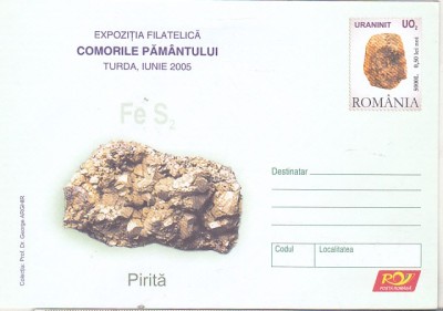 bnk ip Expofil Comorile pamantului Turda 2005 - Pirita - necirculat - 052/2005 foto