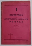 REPERTORIU DE JURISPRUDENTA SI LEGISLATIE PENALA , ANUL II , NUMARUL 1 , 1 IANUARIE de I. VASILESCU - VALJAN , 1938