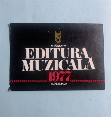 Calendar 1977 Editura Muzicală foto