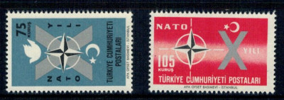 Turcia 1962 - NATO, serie neuzata foto