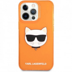 Husa Cover Guess Silicone Choupette Head pentru iPhone 13 Pro Max Orange foto