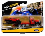 MAISTO DESIGN ELITE TRANSPORT SET CAMION CU RAMPA MACK B 61 FLATBED 1953 SI
