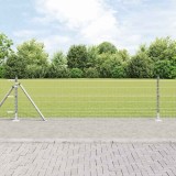 Gard Euro cu 13 st&acirc;lpi flansați 0.4x25 m din oțel galvanizat