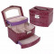 Caseta bijuterii Crocodile Style Purple