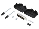 Conector D-Sub 25-Pin Tată Lipire Cablu Gold