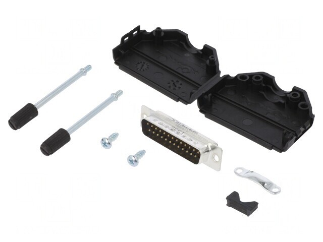 Conector D-Sub 25-Pin Tată Lipire Cablu Gold