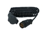 Cablu electric curent Carpoint pentru remorca , 34-70cm, 7 pini cu fisa + priza cu sistem de blocare,