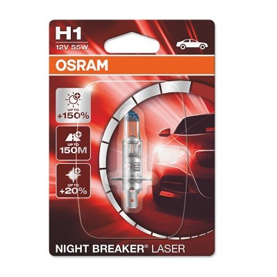 BEC 12V H1 55 W NIGHT BREAKER LASER NextGen +150% BLISTER 1 BUC OSRAM 10366