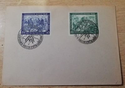 B14 - FDCS - Germania - targul din Leipzig - 1948 foto
