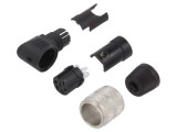 Conector M16 Mufă Mamă 6 PIN Lipire pe Cablu 5A 150V IP40