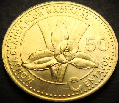 Moneda exotica 50 CENTAVOS - GUATEMALA, anul 2007 * cod 5388 = UNC luciu batere foto