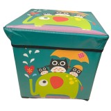 Cutie depozitare pliabila, verde, 30x30 cm