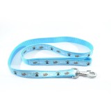 LESA PENTRU CAINI NYLON MOL CU MODEL LIGHT BLUE 10MM 130CM L5502.10130B