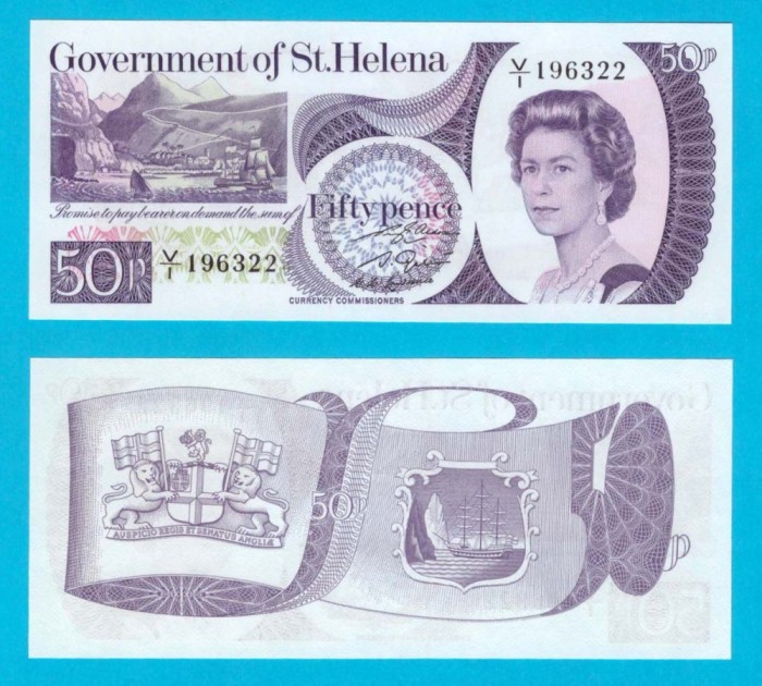Saint Helena (p#5) 50 Pence 1979 UNC &#039;Jamestown&#039; serie: 196322