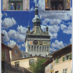 Carte postala CP MS075 Sighisoara - Turnul cu ceas - necirculata