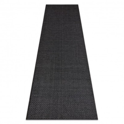 Covor, traversa TIMO 0000 sisal exterior negru, 70x250 cm foto