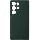 Husa tip capac spate silicon TPU Matte verde inchis pentru Samsung Galaxy S23 Ultra 5G