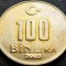 Moneda 100 LIRE - TURCIA, anul 2003 * cod 2624 B