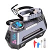 Compresor Auto 12V, 150 PSI, 120W, Digital, LED, Gri, cu Adaptoare, Oprire Automata, Umflare Rapida Anvelope, Universal Masina/Bicicleta/Barca