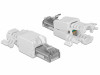 Set 2 bucati conector RJ45 Cat.6A pentru fir solid UTP toolfree, Delock 86417