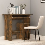 Birou Stejar Fumuriu 80x45x74 cm vidaXL, Lemn, Maro, Birou Calculator, Compact
