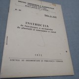 Cumpara ieftin INSTRUCTIA DE FUNCTIONARE A SECTOARELOR DE PLANTATII SI AMENAJARE A ZONEI 1972