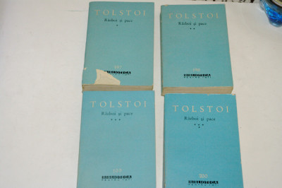 Razboi si pace - Tolstoi - 4 vol. - bpt - 1963 foto
