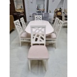 SET MARCO 63 MASA CREM 150/185 CM + 6 SCAUNE