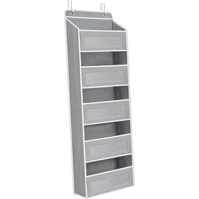 Organizator Suspendat pentru Usi, Flippy, din Nailon si Plasa, Baza de Carton Ingrosat, 5 Buzunare Principale + 5 Buzunare Laterale, 146 x 40 x 17 cm, foto