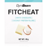 GymBeam Fitcheat Protein Chocolate ciocolată proteinică aroma White Chocolate &amp; Coconut 85 g