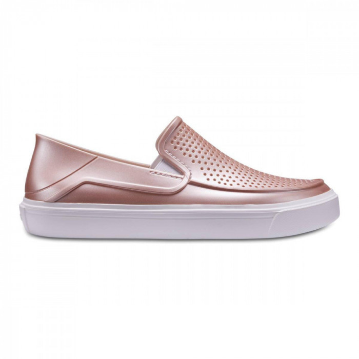 Pantofi Crocs CitiLane Roka Metallic Slip-on W Roz - Rose Dust