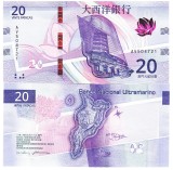 Macao 20 Patacas 2024 P-91 UNC Bancnota National Ultramarino - Colectie Asia